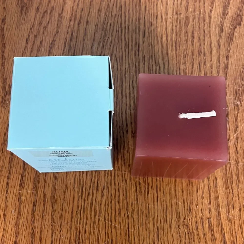 PartyLite Exptic Spice 3x4” Square Pillar New in box
